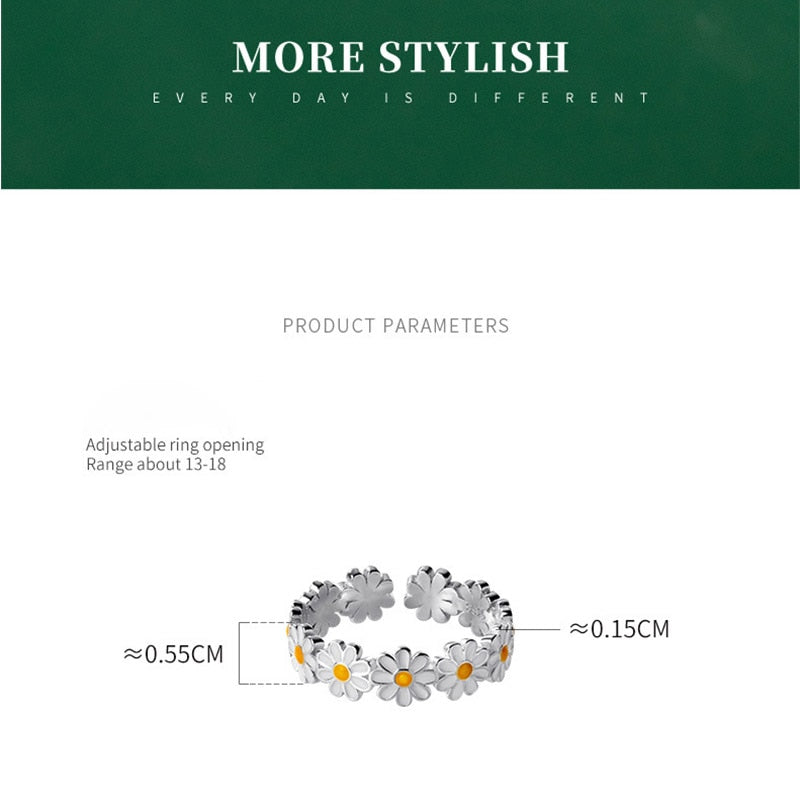 Charming and Chic Daisy Flower Ring