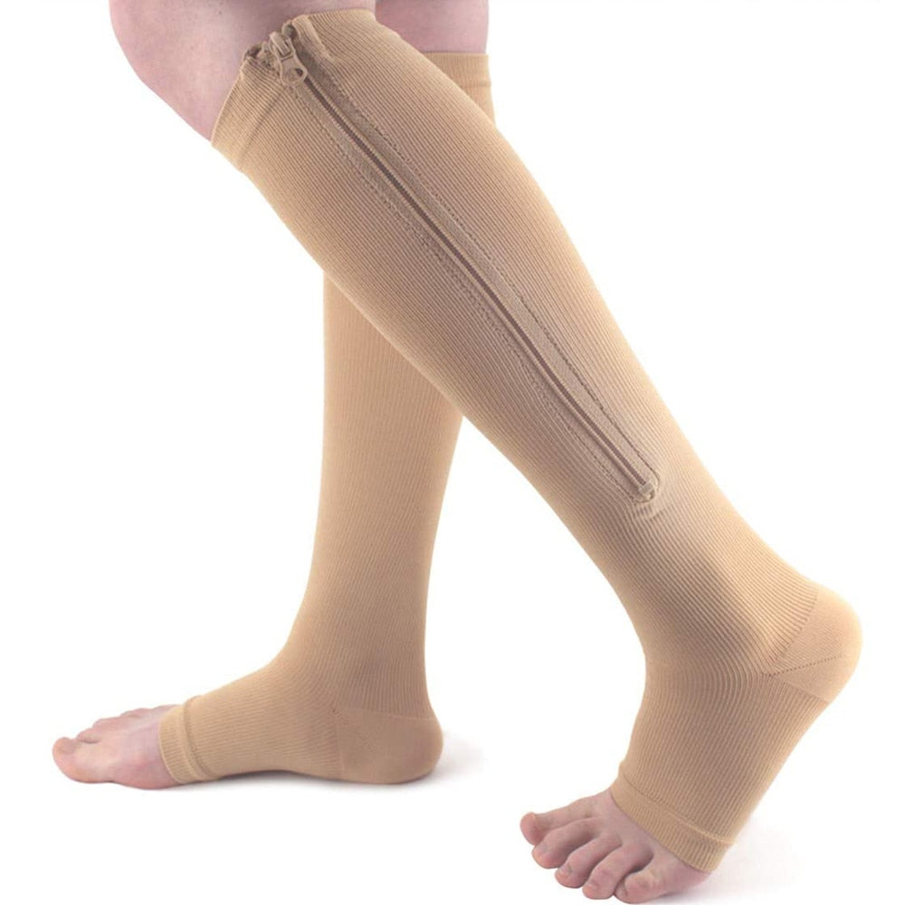 SupportEase - Support Socks with Zipper for Comfort