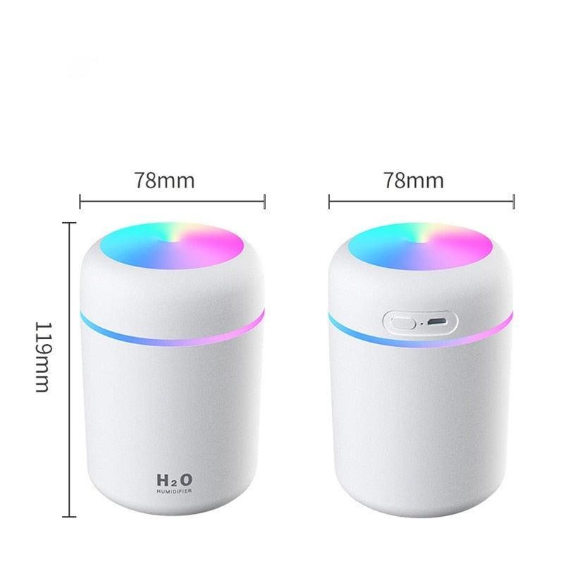 AquaMist Air Purifier - Colorful Lighting for Atmosphere