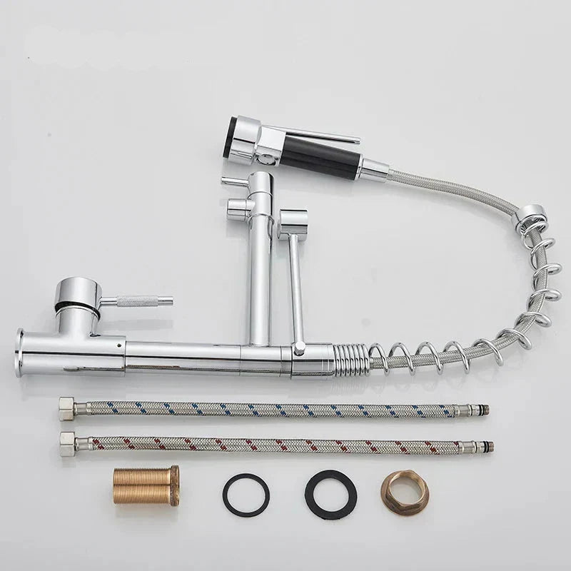 AquaWave Pro – Luxury Kitchen Faucet with Double Outlet