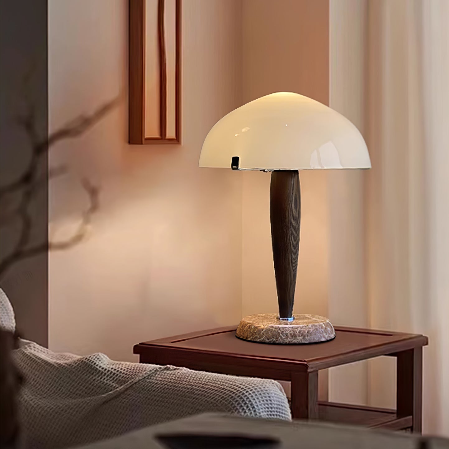 HeritageGlow Table - Tidös Table Lamp with Luxurious Materials