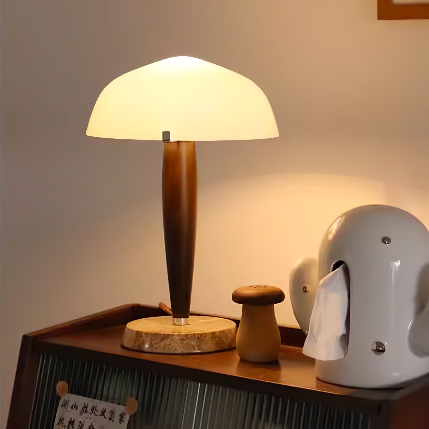 HeritageGlow Table - Tidös Table Lamp with Luxurious Materials
