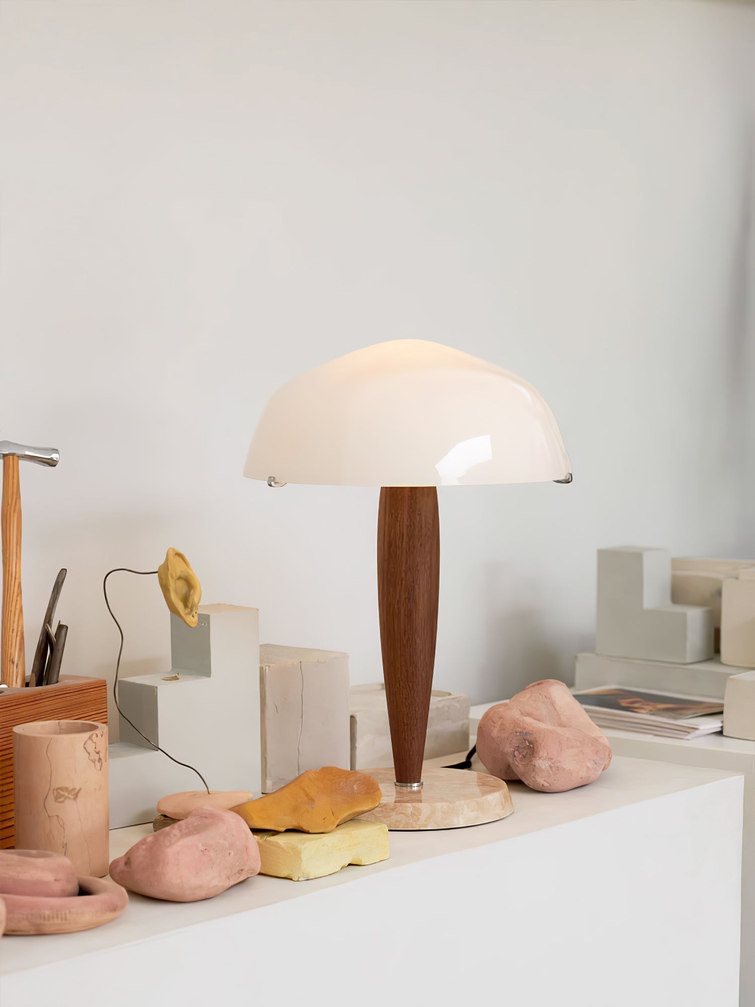 HeritageGlow Table - Tidös Table Lamp with Luxurious Materials