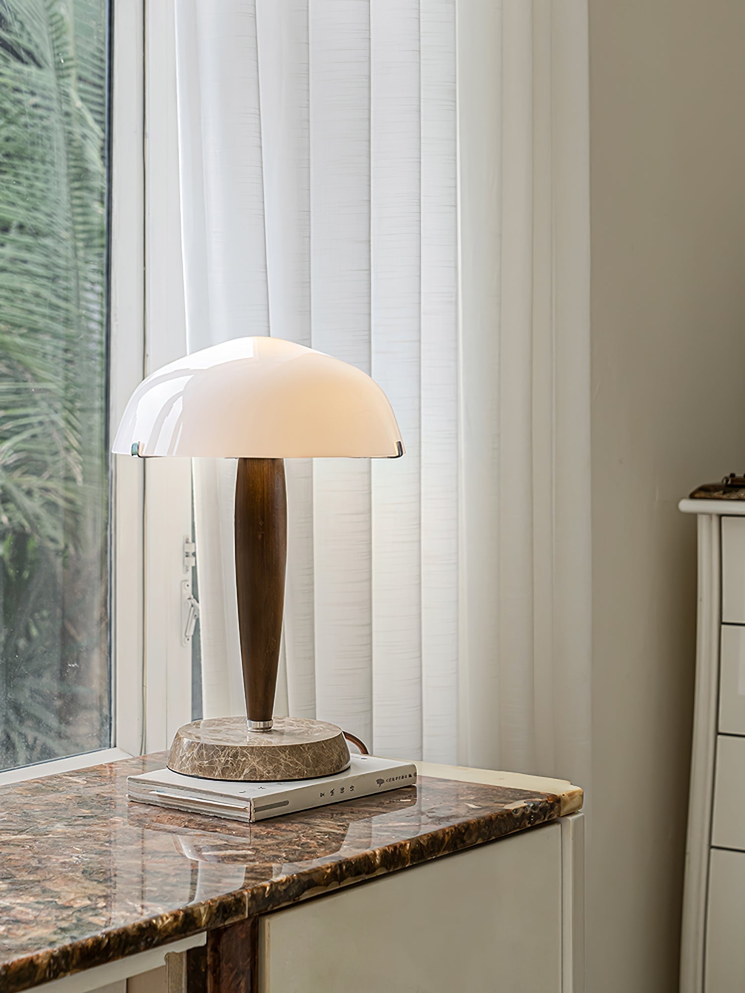 HeritageGlow Table - Tidös Table Lamp with Luxurious Materials