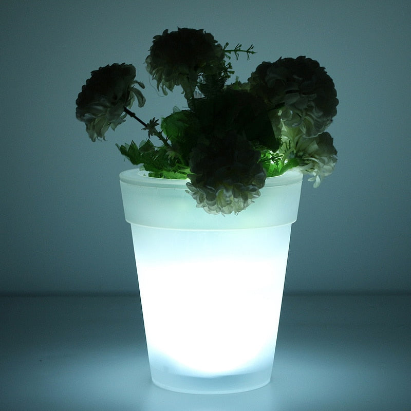 SolarGlow - Sustainable Flower Pot with Magical Lighting