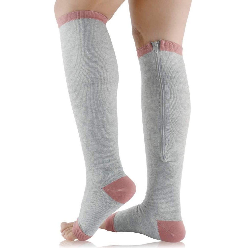 SupportEase - Support Socks with Zipper for Comfort