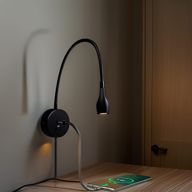 Luminara Vägglampa - Stilren Justerbar LED Vägglampa för Litteraturglädje