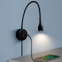 Luminara Vägglampa - Stilren Justerbar LED Vägglampa för Litteraturglädje