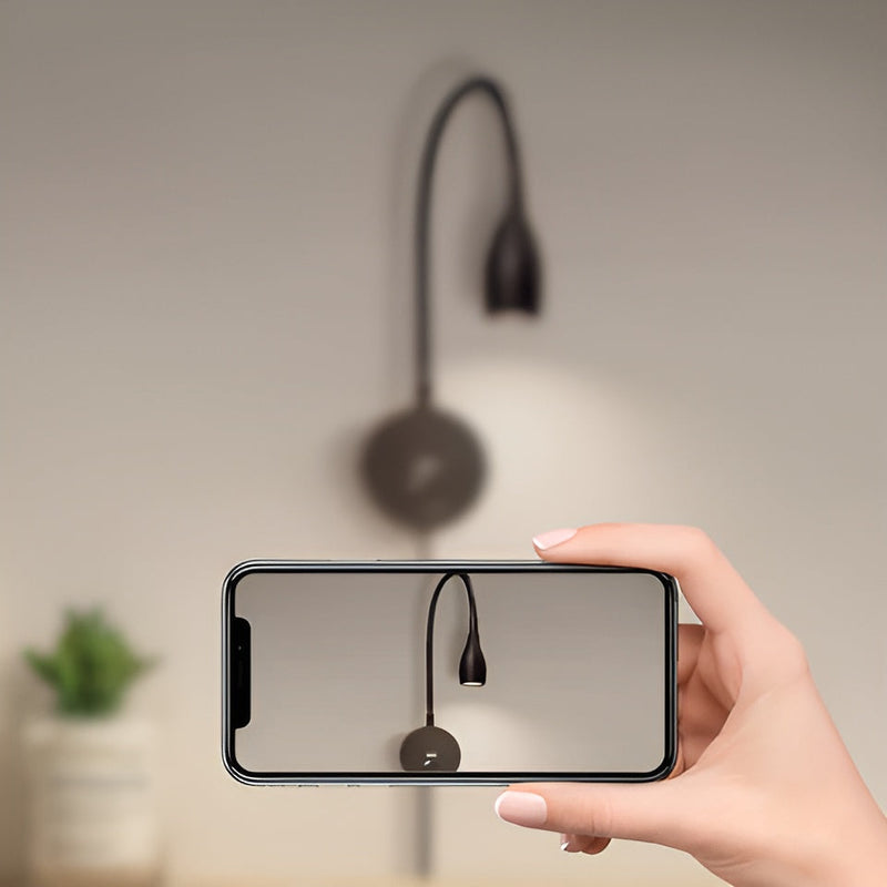 Luminara Vägglampa - Stilren Justerbar LED Vägglampa för Litteraturglädje