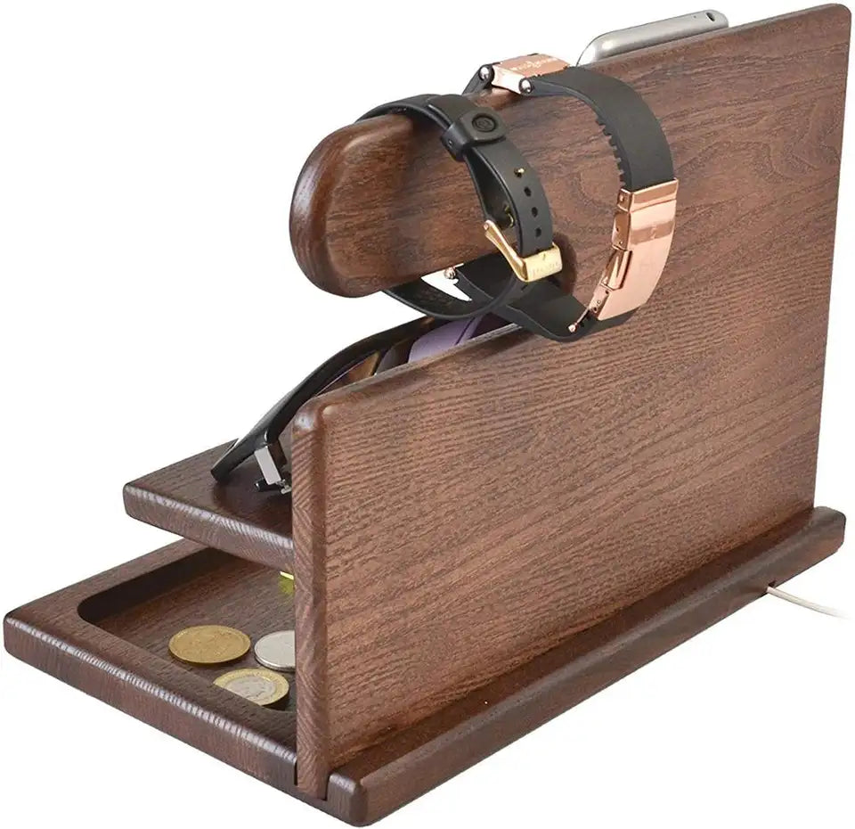 WoodDock – Stylish Wooden Holder for Devices