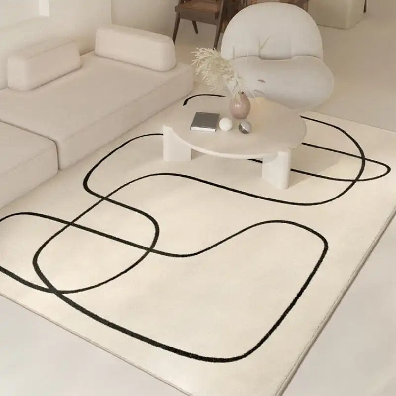 Abstract Weave – Luxurious Wool Rug with Design