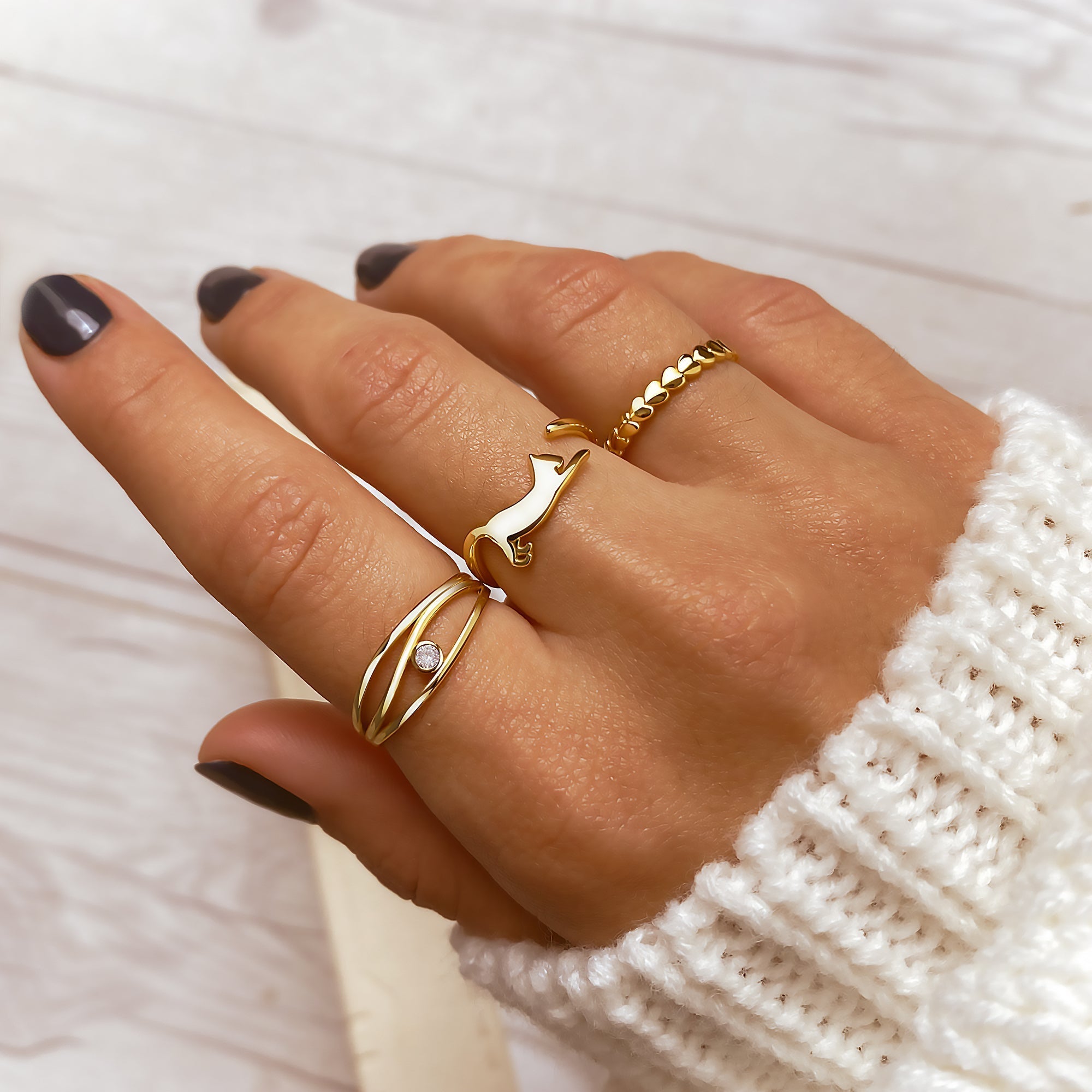 Aurora Heart Ring - A Pinch of Elegance