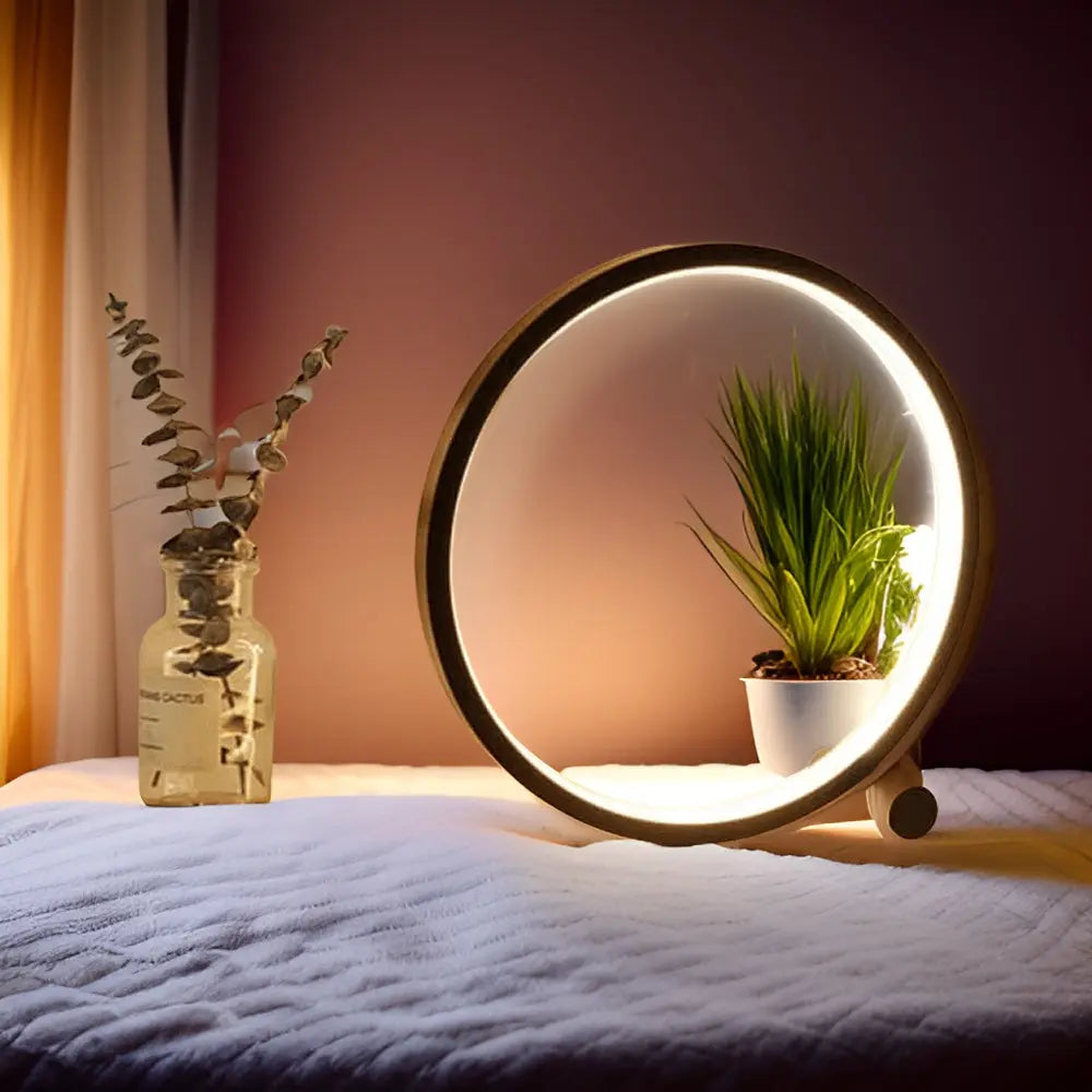 Halo Glo Table Lamp: Elegant LED Lighting with Touch Control