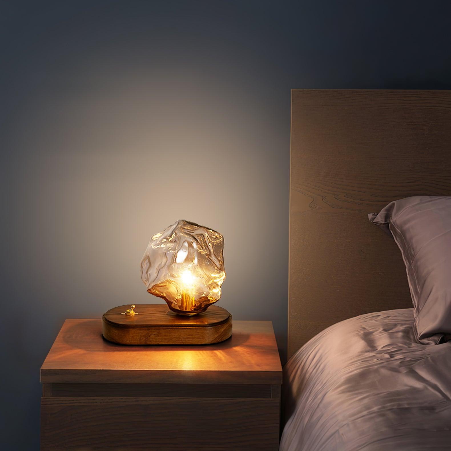 GlowCraft Table Lamp - Elegant Wireless Table Lamp with Motion Sensor 