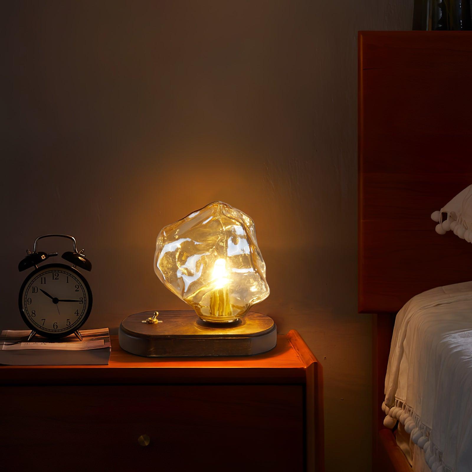 GlowCraft Table Lamp - Elegant Wireless Table Lamp with Motion Sensor 