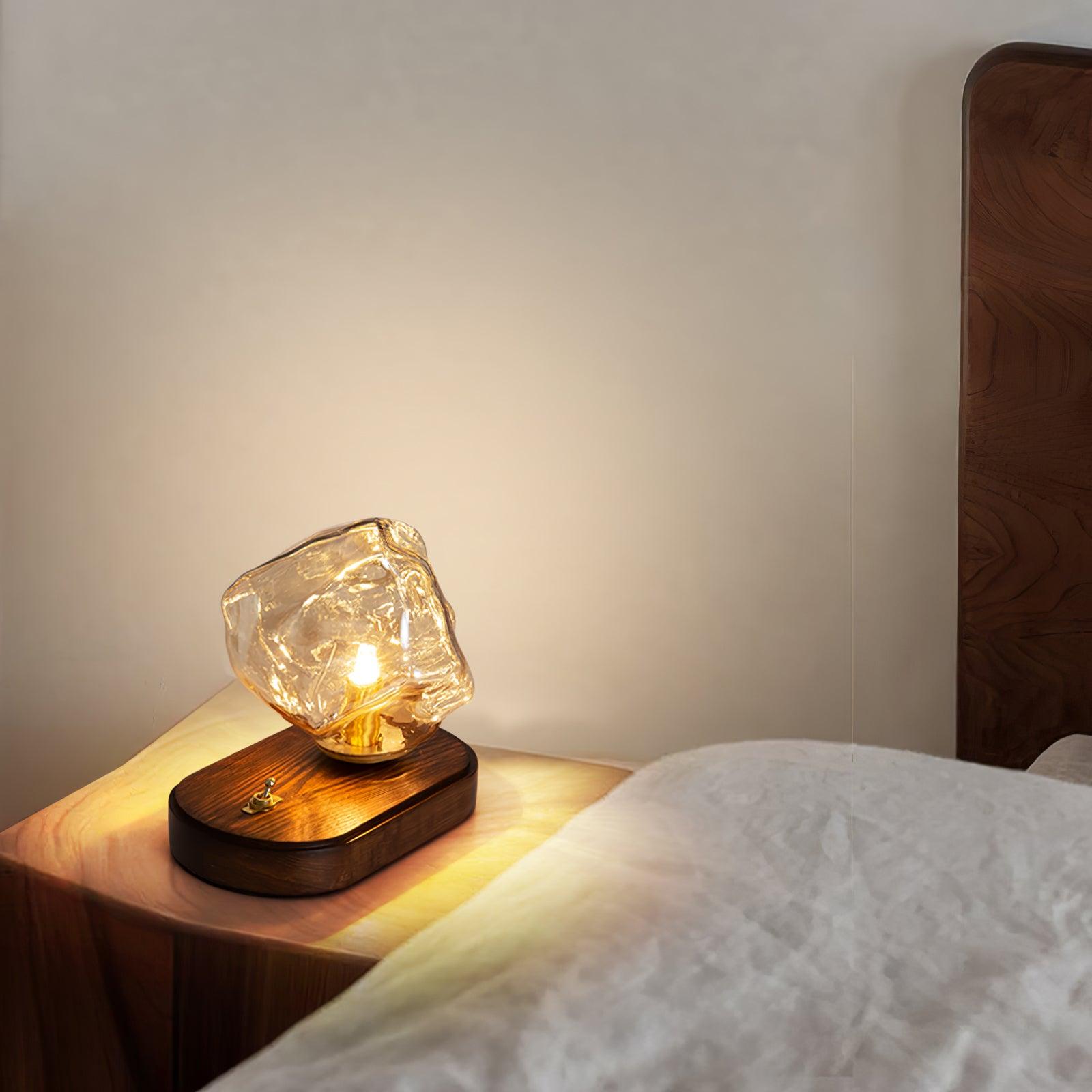 GlowCraft Table Lamp - Elegant Wireless Table Lamp with Motion Sensor 