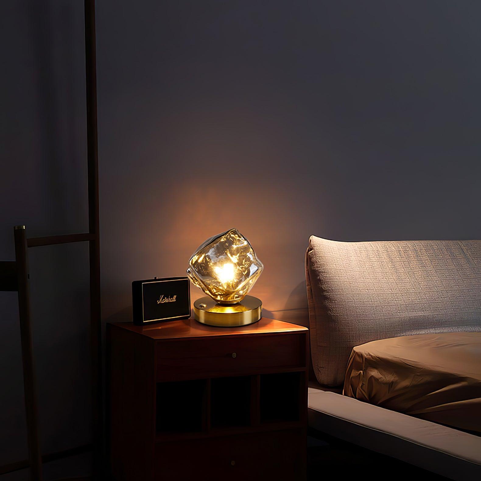 GlowCraft Table Lamp - Elegant Wireless Table Lamp with Motion Sensor 