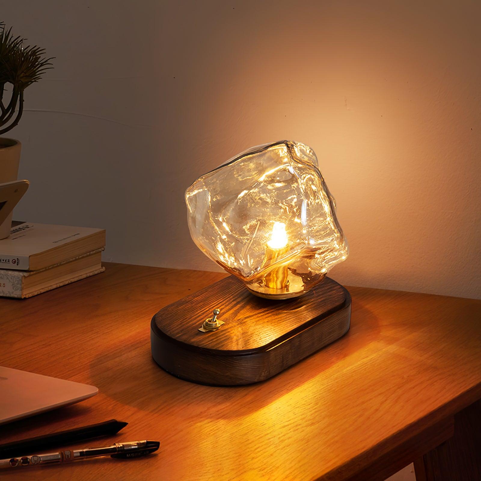GlowCraft Table Lamp - Elegant Wireless Table Lamp with Motion Sensor 