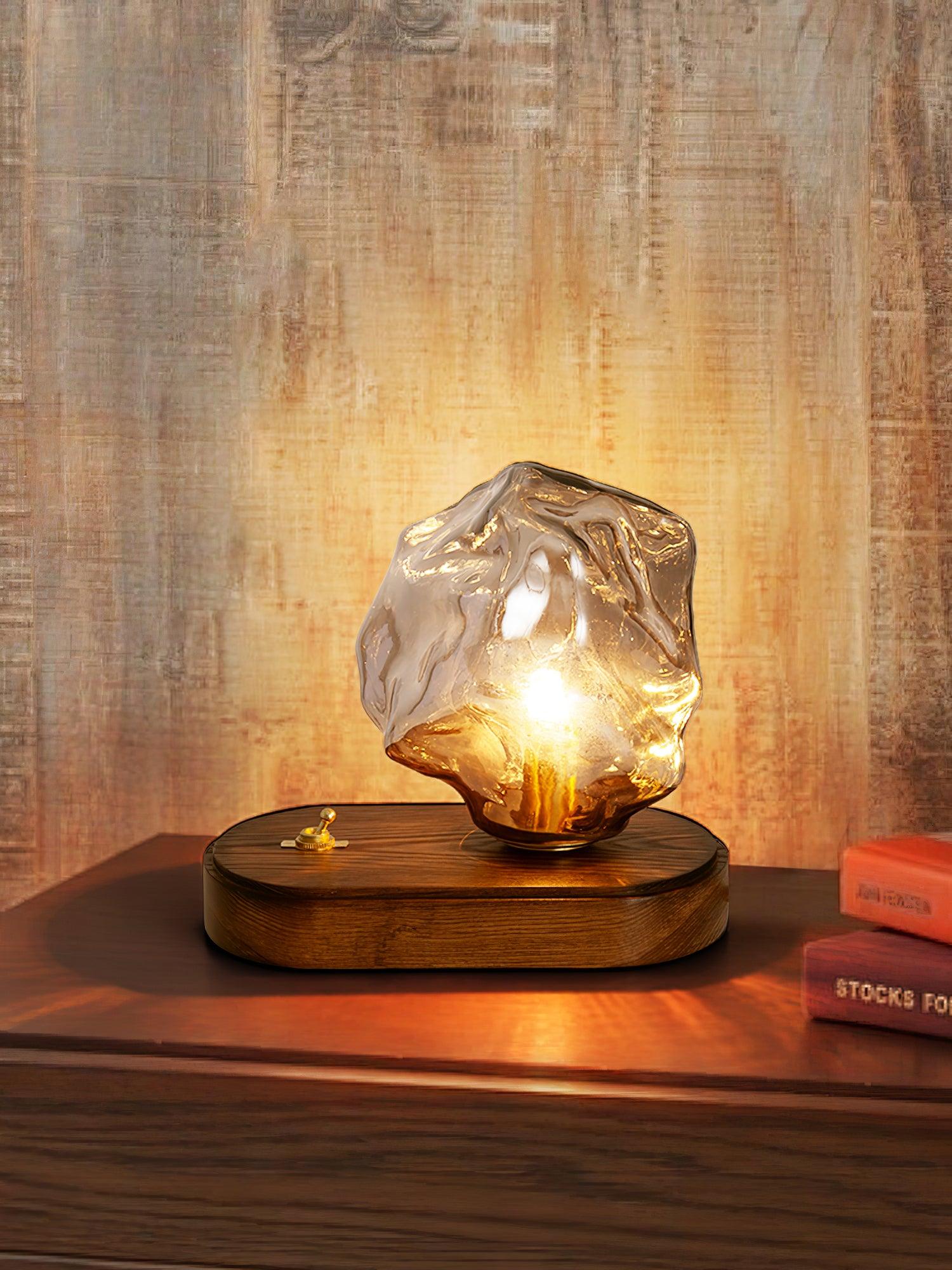 GlowCraft Table Lamp - Elegant Wireless Table Lamp with Motion Sensor 