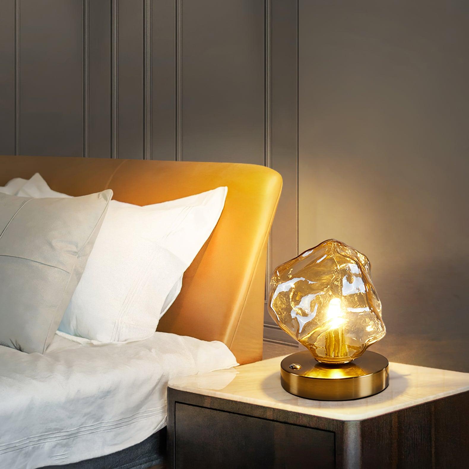GlowCraft Table Lamp - Elegant Wireless Table Lamp with Motion Sensor 