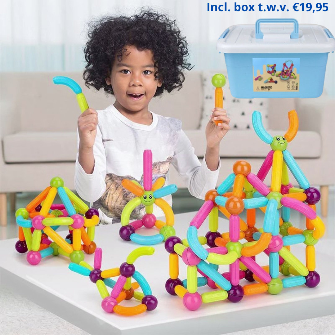 MagicBlocks Playset - Creative Magnetic Toy with Storage Bag