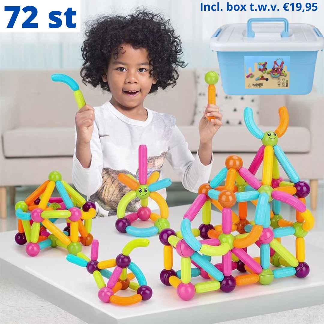 MagicBlocks Playset - Creative Magnetic Toy with Storage Bag