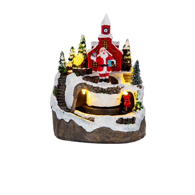 MagicVillage Christmas Village - Enchanting Musical Christmas House with LED
