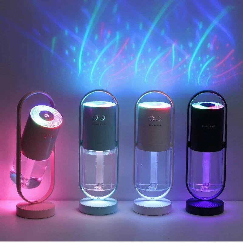 360° LED-nattlampa - Modern 360° LED-nattlampa med USB-laddningsfunktion