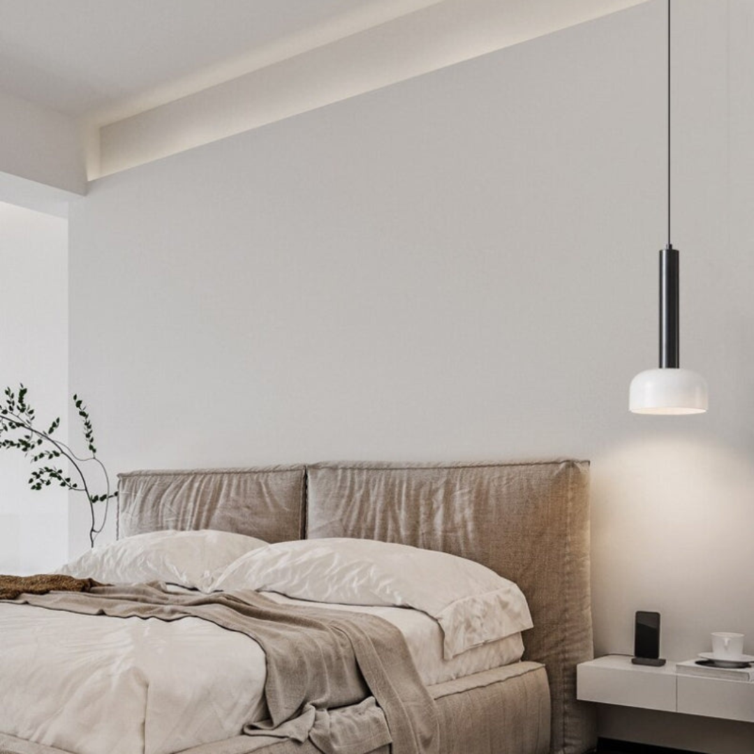Luxe Minimalist LED Ceiling Lamp in Copper – Adjustable and Elegant