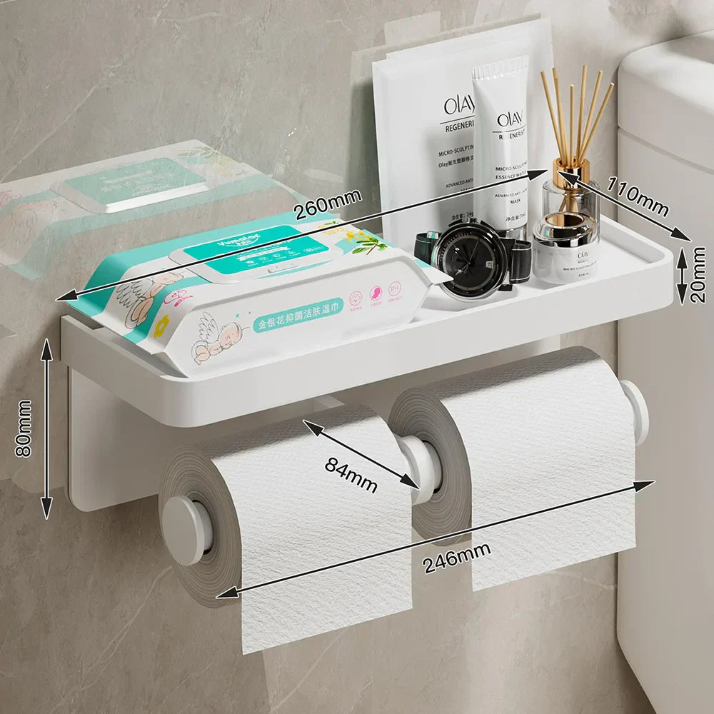 LuxeHold – Stylish Multifunctional Toilet Paper Holder