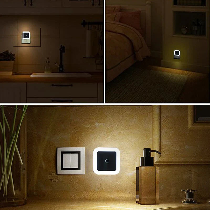 GlowGuard - Set of 2 Night Lamps with Sensor