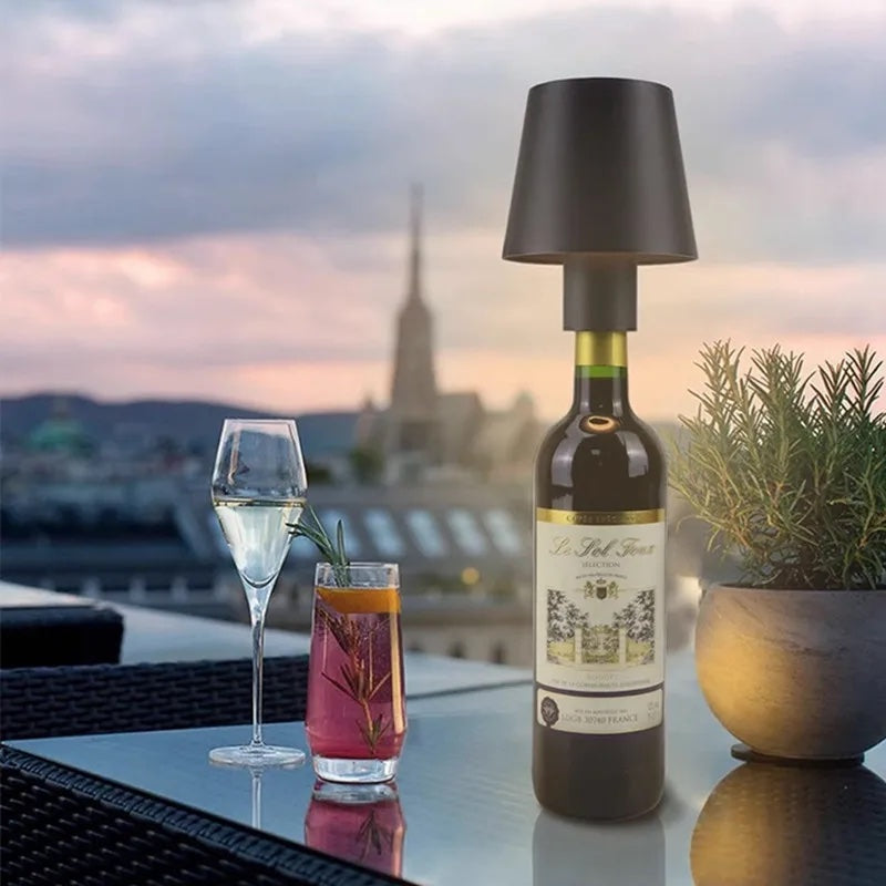 Bottlelight - Trådlös Uppladdningsbar Lampa för Flaskor