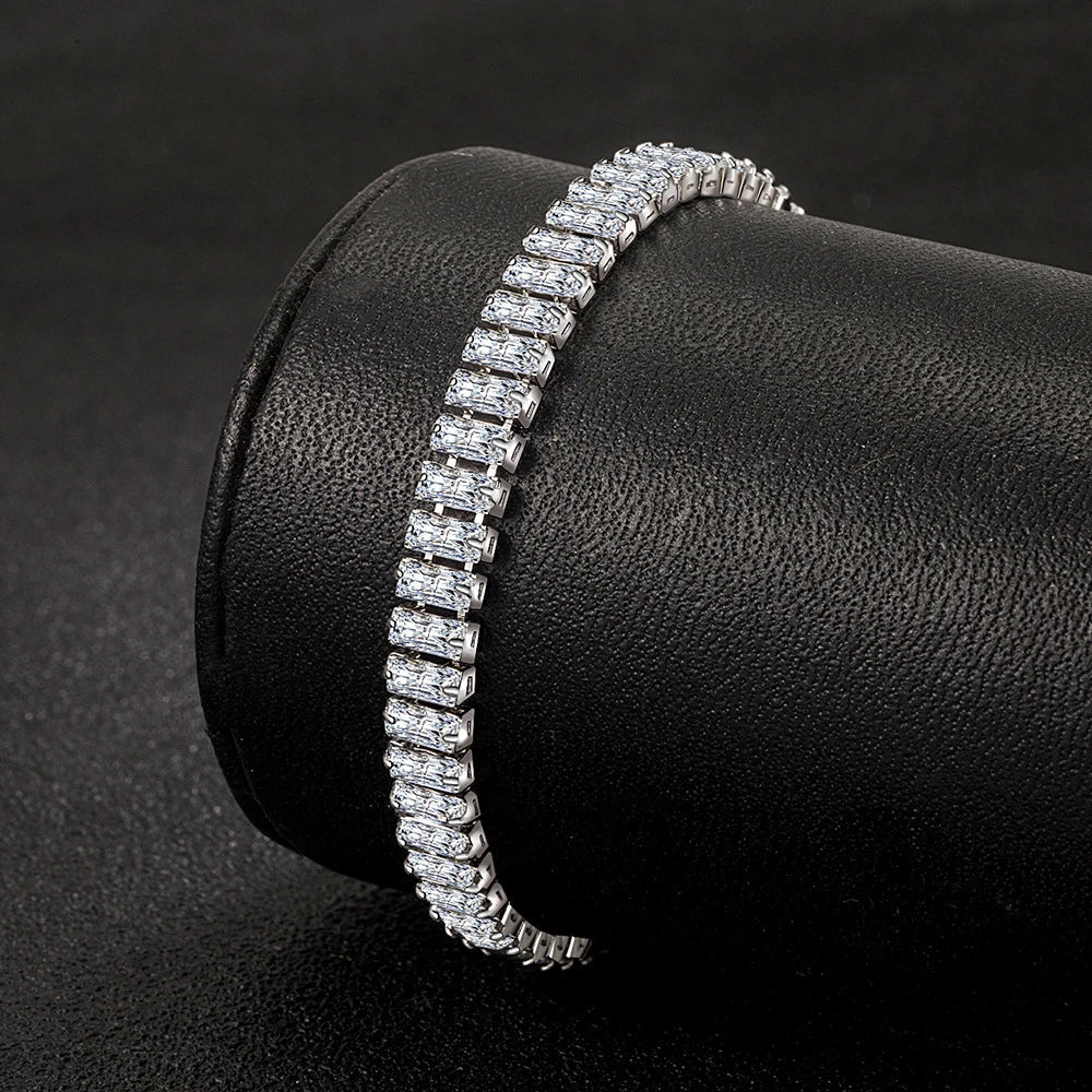 Beautiful Crystal Bracelet Made of High Quality 925 Sterling Silver
