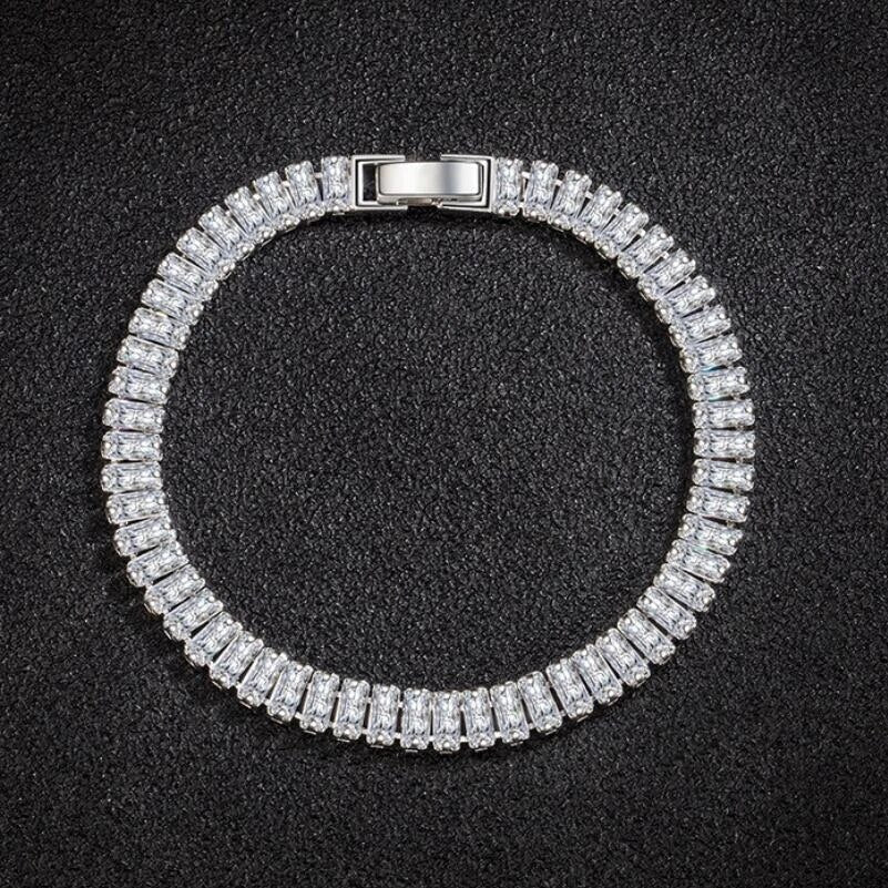 Beautiful Crystal Bracelet Made of High Quality 925 Sterling Silver