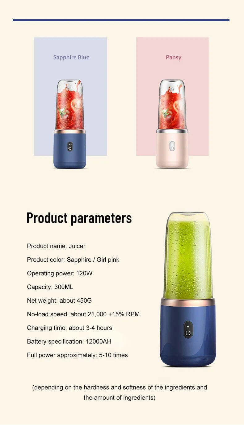 BlendMaster Portable – Electric Juicer for Home Use