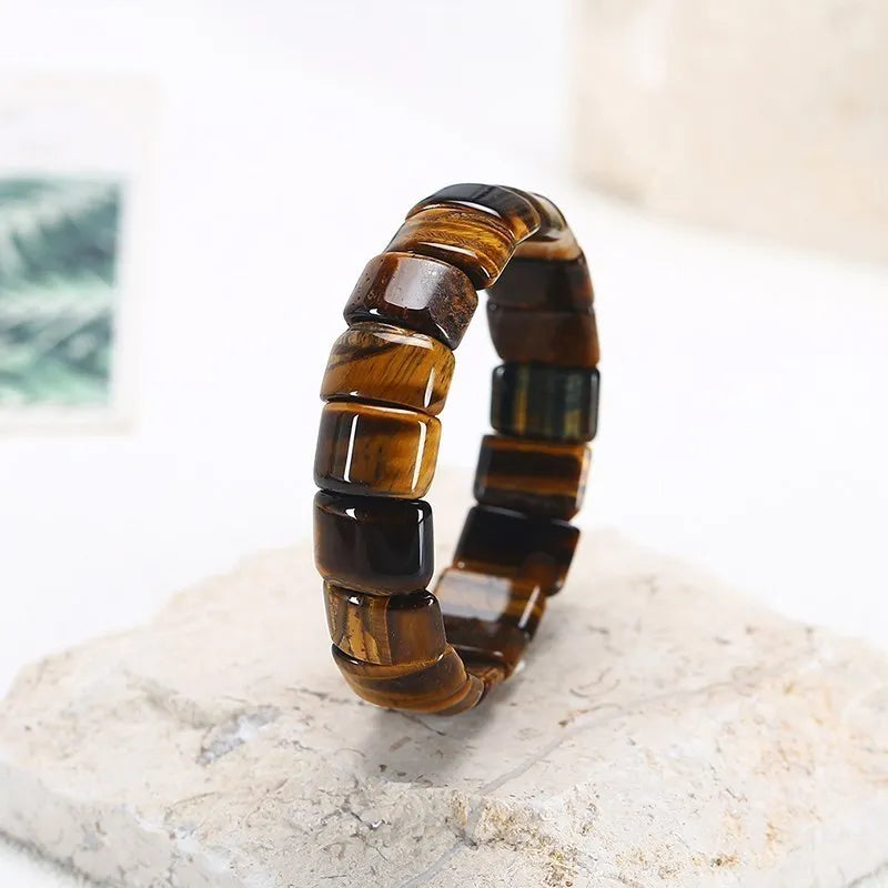 Vibrant Tri-Color Tiger Eye Bracelet | Strength and Elegant Design