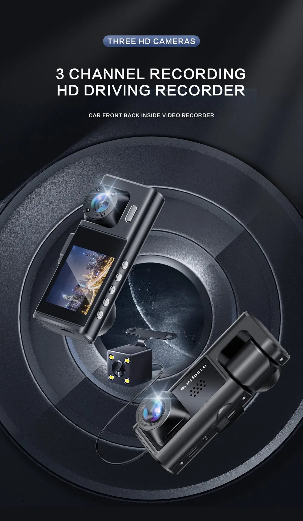 VisionPro - Dashcam with night vision and IR technology