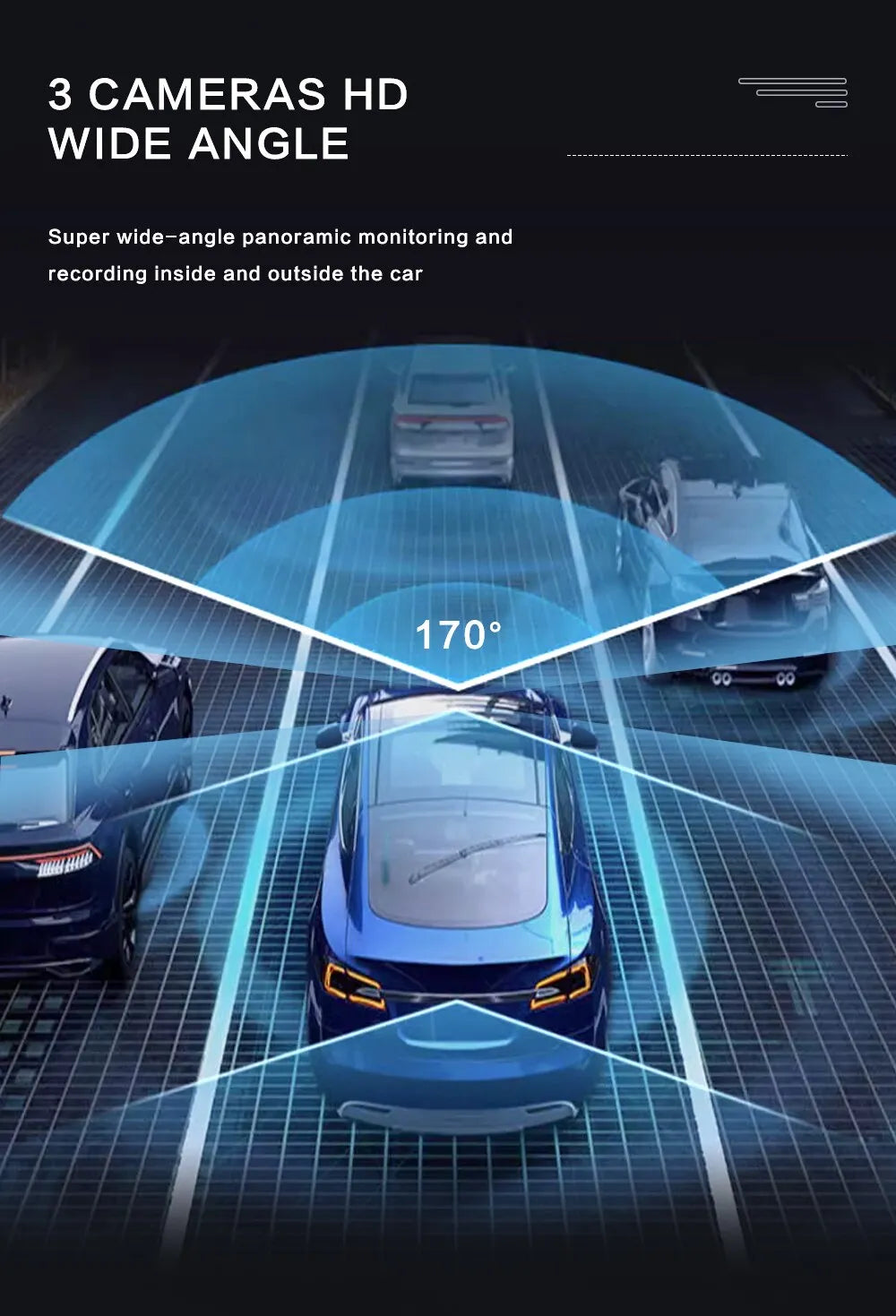 VisionPro - Dashcam with night vision and IR technology