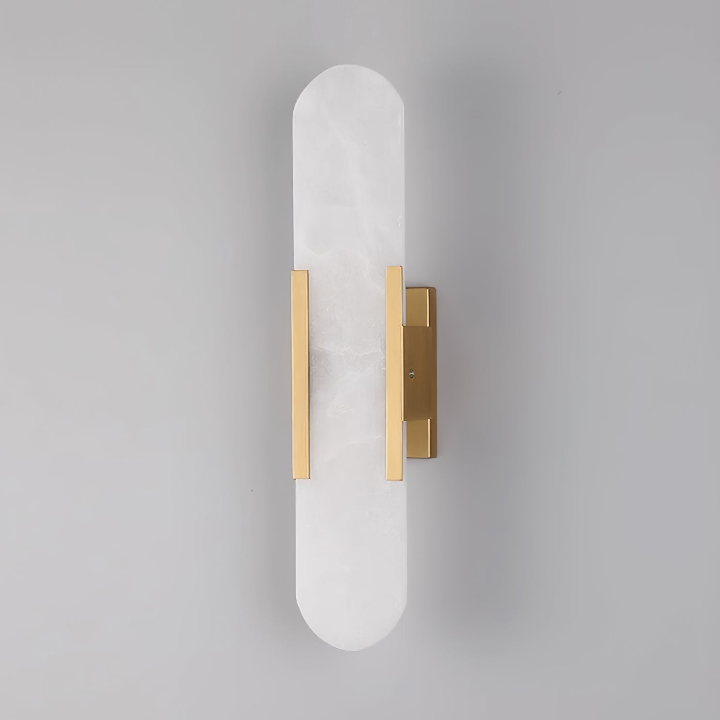Elegant Melange - Handgjord Alabaster Vägglampa