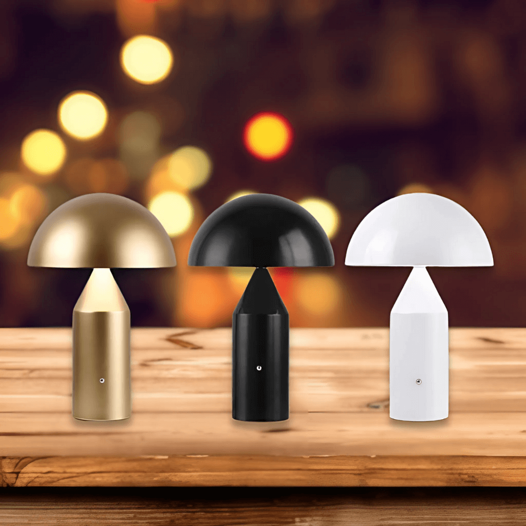 Luxe Nordic Gold Mushroom - LED Lamp for Atmospheric Interiors