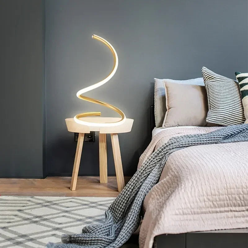 Minimalist LED Table Lamp with Adjustable Shade - Stylish Lighting for the Home