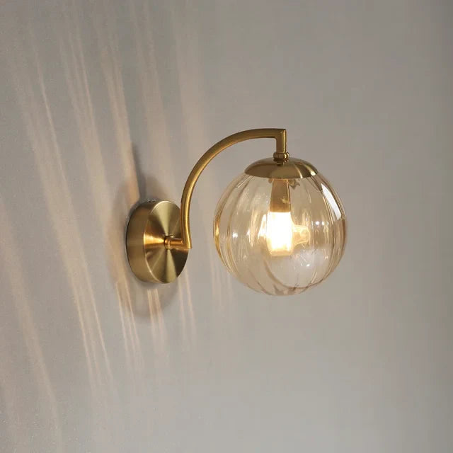 Nordic Glass Wall Lamp - Elegant Scandinavian Wall Lamp in Glass with Warm LED Light