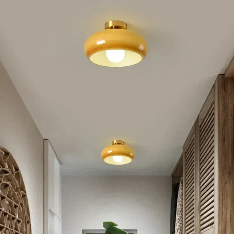 LuminaCraft - Elegant Glass Chandelier with LED for Atmospheric Lighting