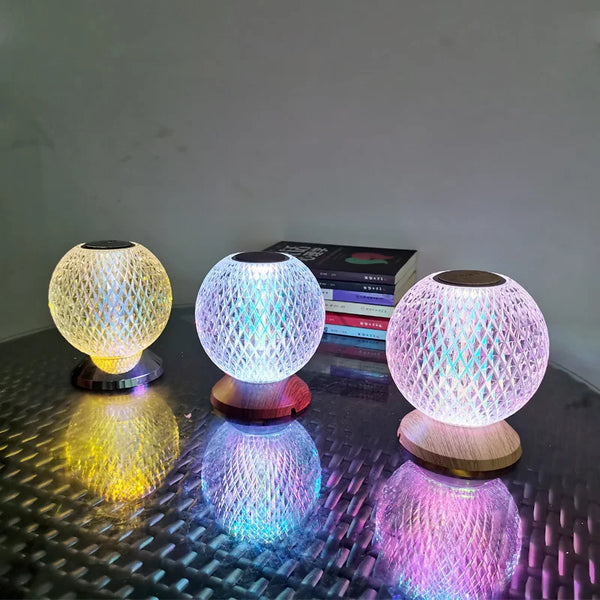 Chic Kristallbordslampa – Trådlös Lyxbelysning