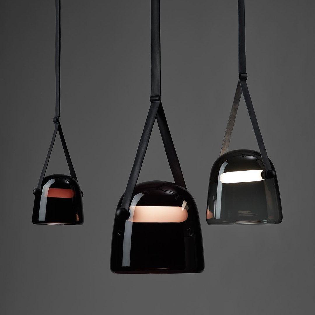 LunaMona Ceiling Lamp - Modern Hanging Lamp in Metal and Glass