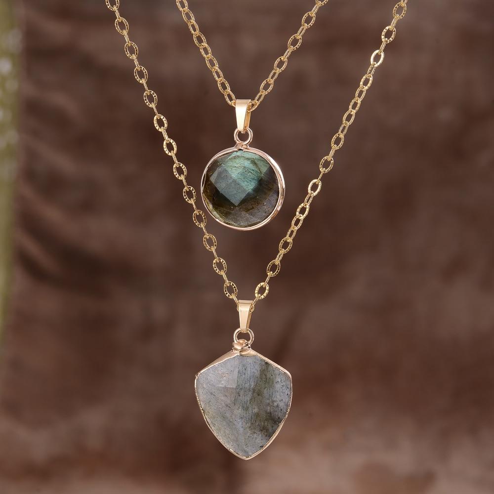 Valoria Necklace – Labradorite Protective Pendant