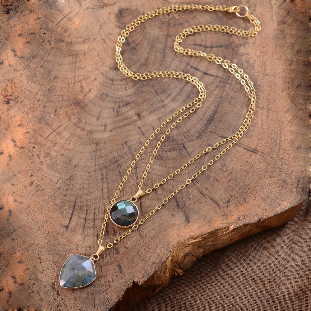 Valoria Necklace – Labradorite Protective Pendant