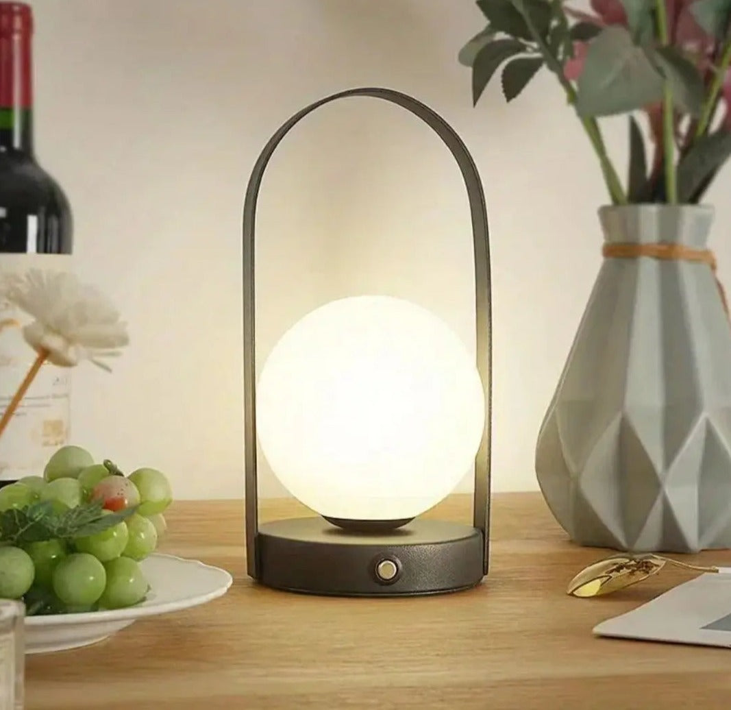 Elegant Portable LED Table Lamp with Touch Control and Rechargeable Battery