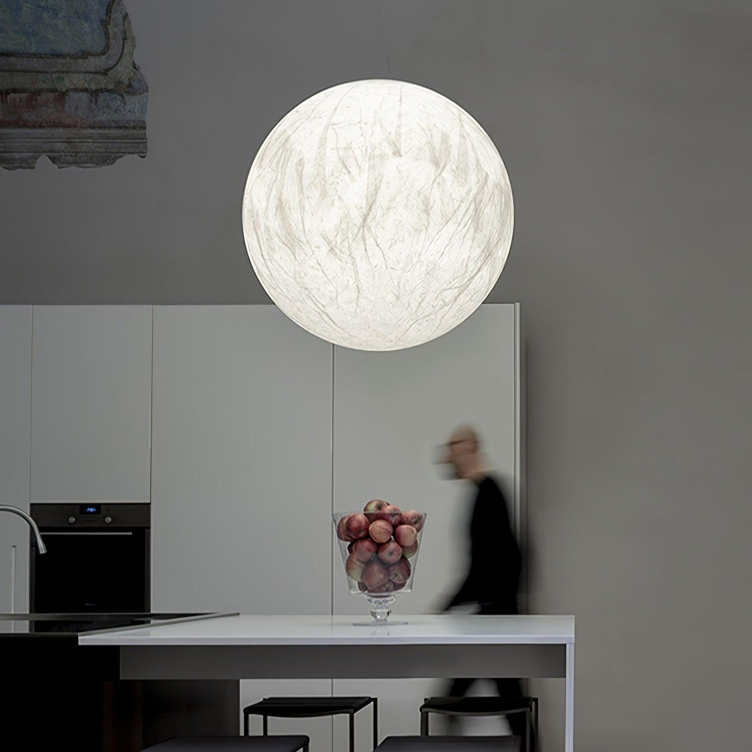 EclatSelene Ceiling Lamp - Luxurious Natural Silk Ceiling Lamp