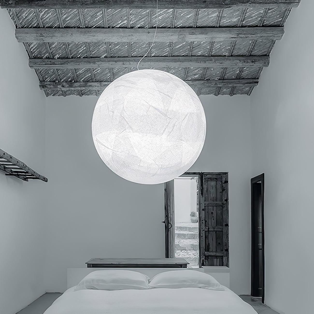 EclatSelene Ceiling Lamp - Luxurious Natural Silk Ceiling Lamp